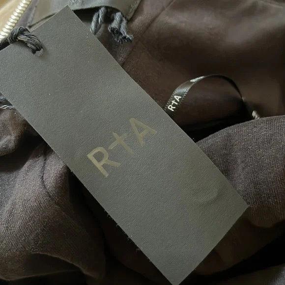 NEW RtA Isabella Vinyl Dress black mini size XS - Picture 7 of 10